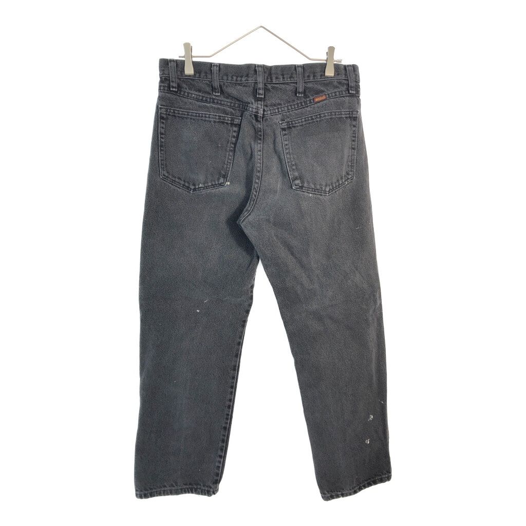 RUSTLER ラスラー デニムパンツ ペンキ ブラック(メンズ W34 L30)中古 