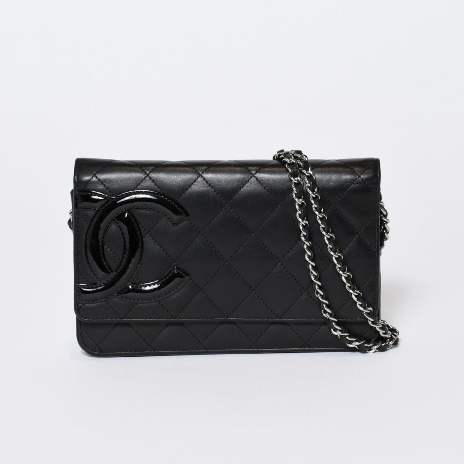CHANEL シャネル カンボンライン ココマーク チェーンウォレット 16 