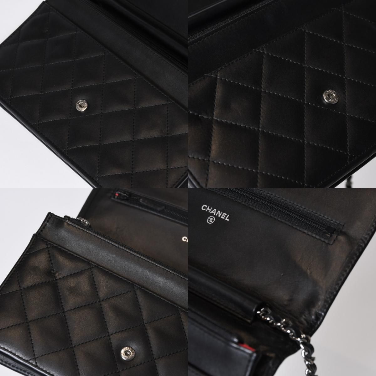 CHANEL シャネル カンボンライン ココマーク チェーンウォレット 16 