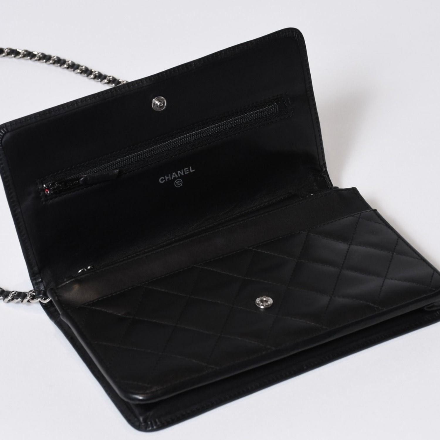 CHANEL シャネル カンボンライン ココマーク チェーンウォレット 16 