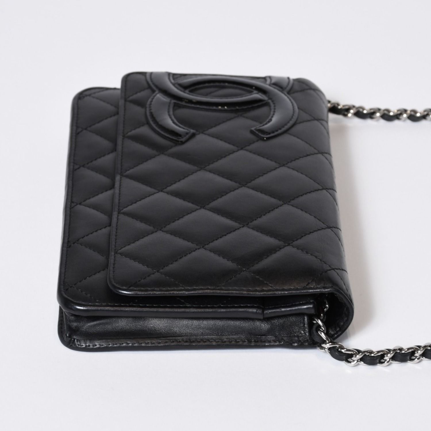 CHANEL シャネル カンボンライン ココマーク チェーンウォレット 16 
