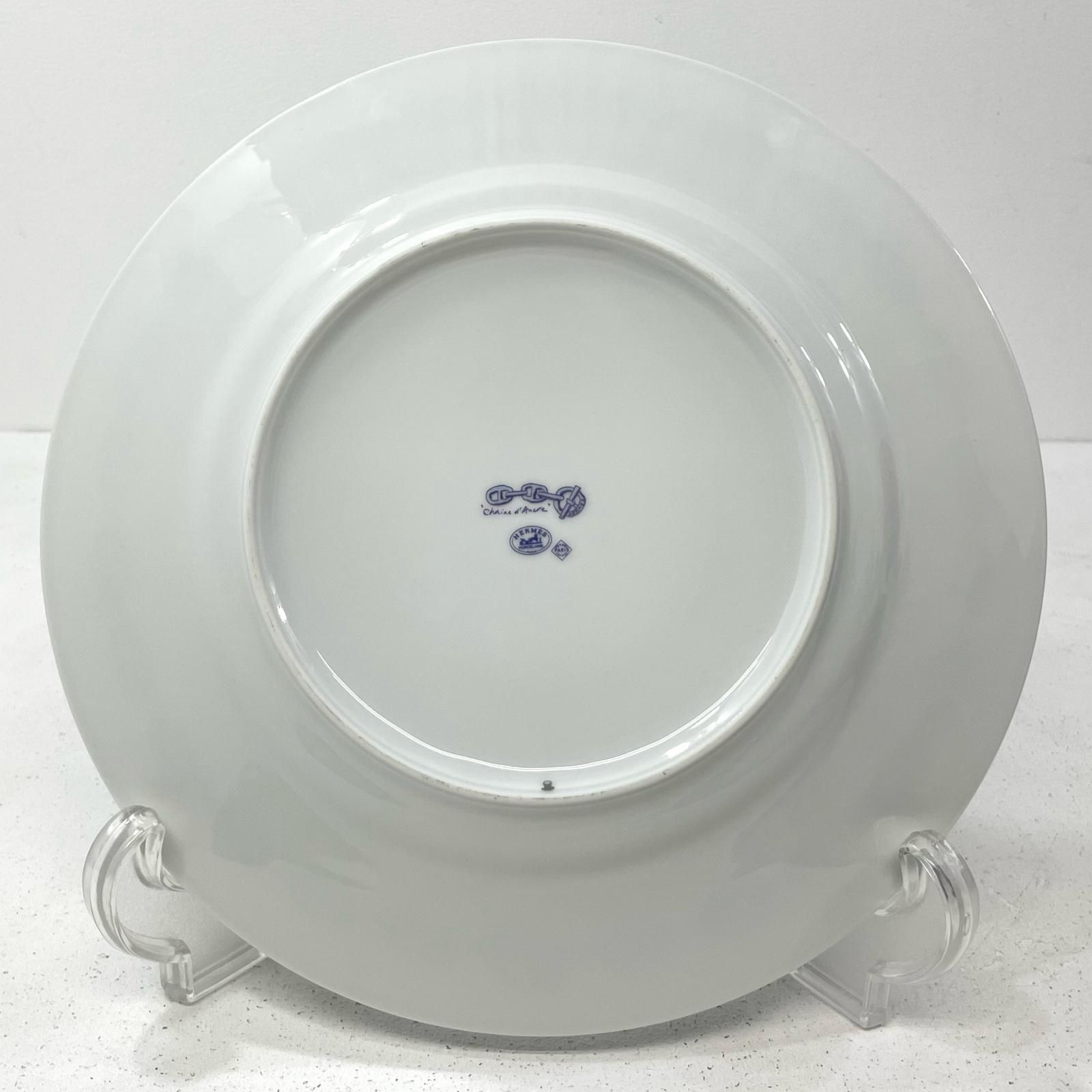 中古】HERMES | エルメス シェーヌダンクル プレート 皿 食器 ホワイト 