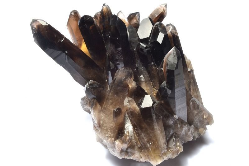 1点物】浄化や魔除けに 黒水晶モリオン 103x57x74mm クラスター 原石