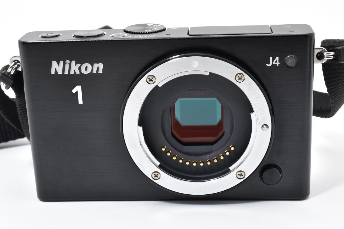ショット数2273回 美品 Nikon 1 J4 ブラック ボディ 充電器付き 
