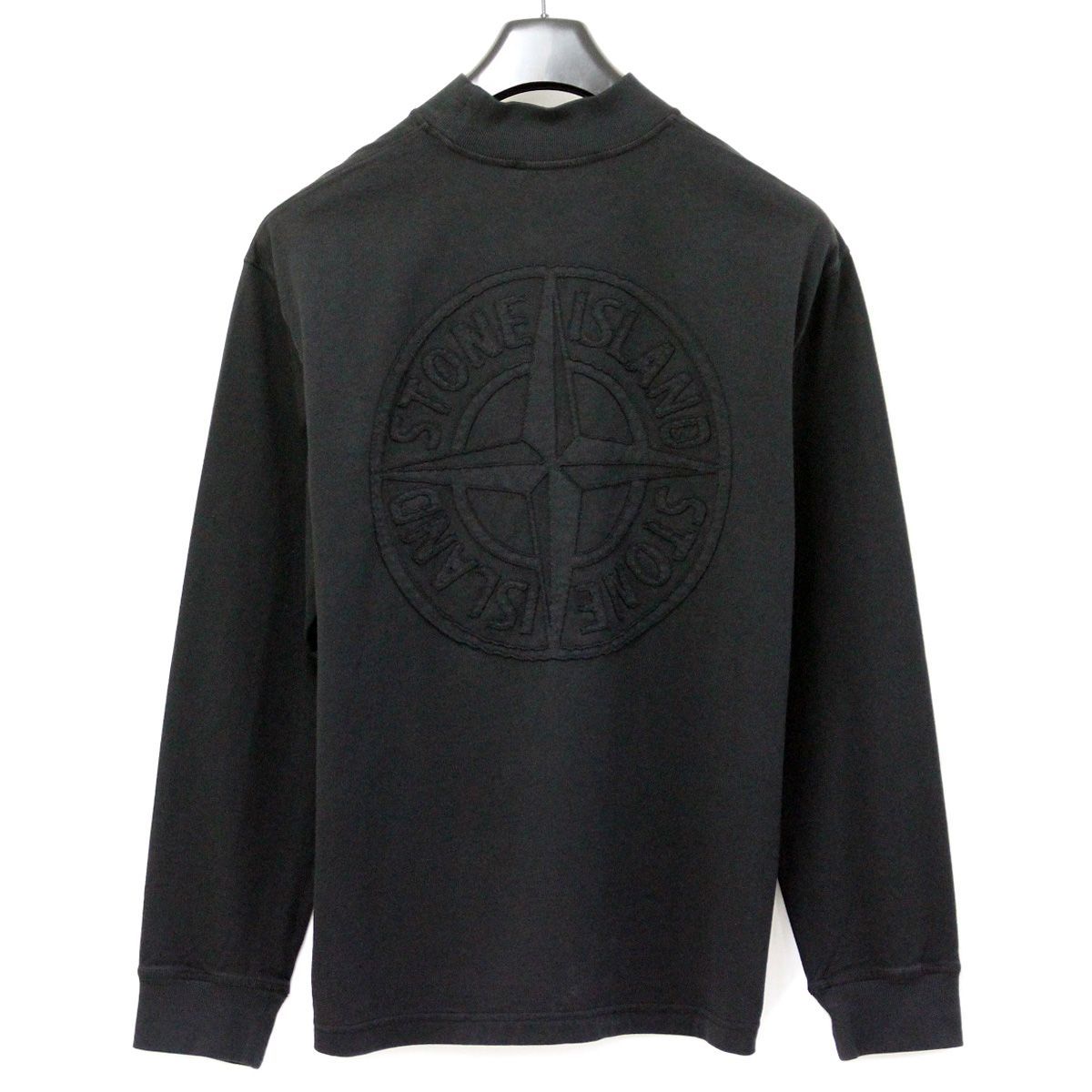 STONE ISLAND ブラック 長袖カットソー | COSMIC-SOFTWARE.CO.JP