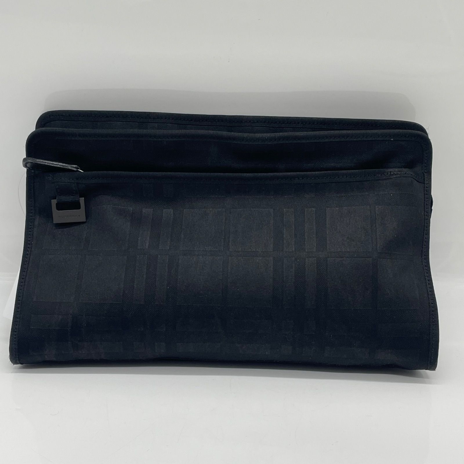BN8176○BURBERRY バーバリー クラッチバッグ セカンドバッグ ブラック 