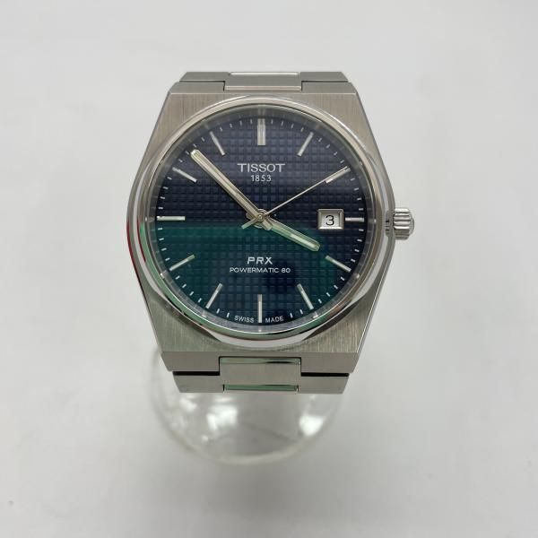 【中古】TISSOT 腕時計 自動巻き PRXパワーマティック 80 デイト T137407 シルバー 箱/説明書あり ティソ[91][240091405125] 中古】TISSOT 腕時計 自動巻き PRXパワーマティック 80 デイト T137407