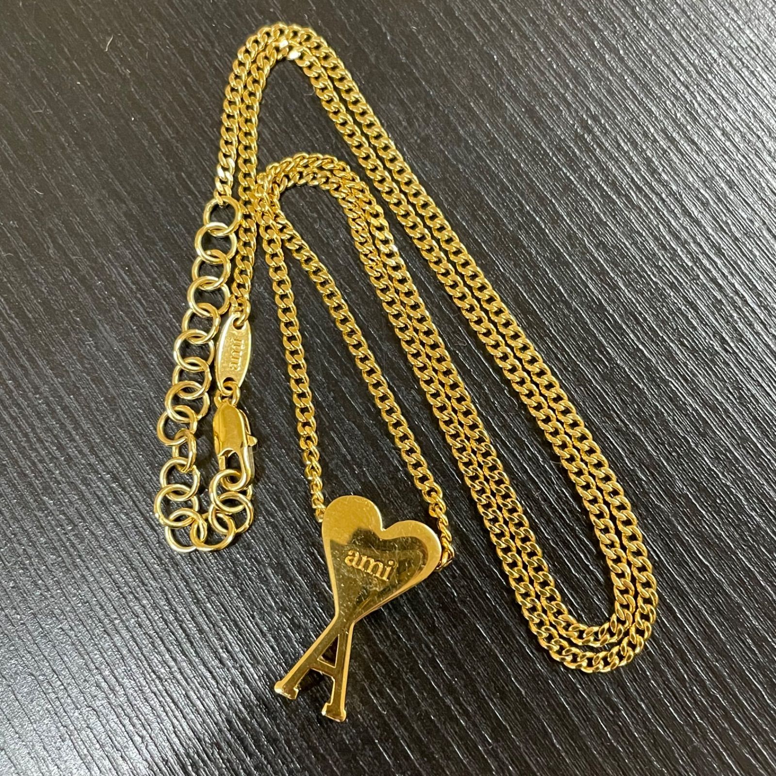 ◎AMI PARIS アミパリス AMI DE COEUR ペンダントネックレス ゴールド 