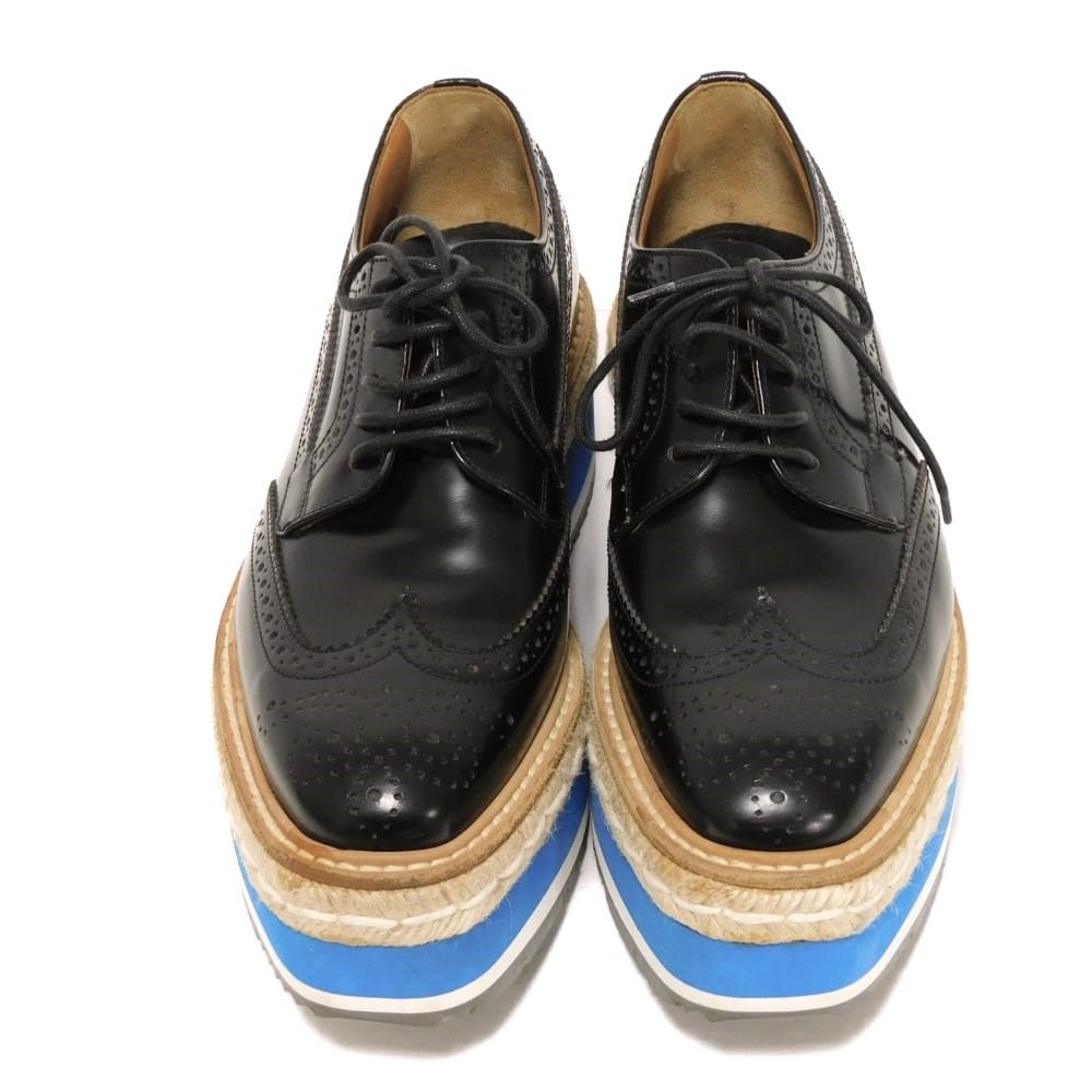 PRADA プラダ メダリオン ウィングチップ 35 1/2 カーフ PRADA プラダ メダリオン ウィングチップ 35 1/2 カーフ