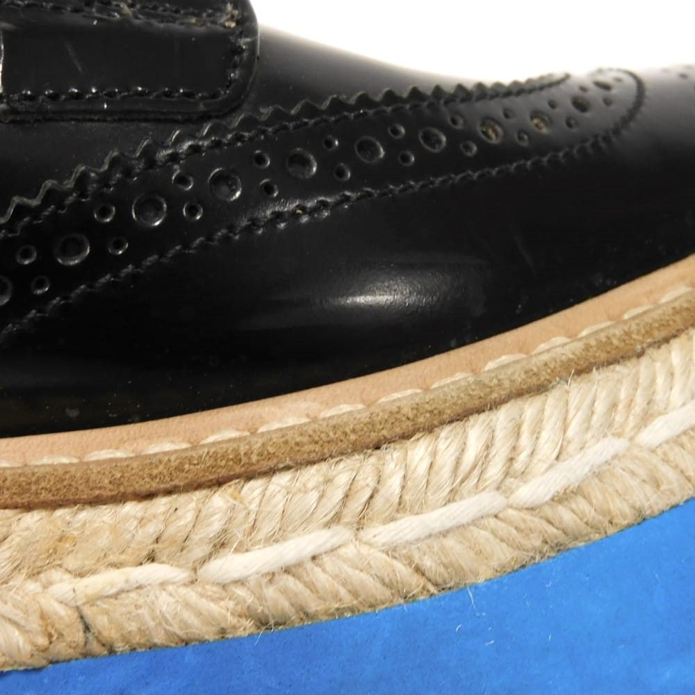 PRADA プラダ メダリオン ウィングチップ 35 1/2 カーフ PRADA プラダ メダリオン ウィングチップ 35 1/2 カーフ
