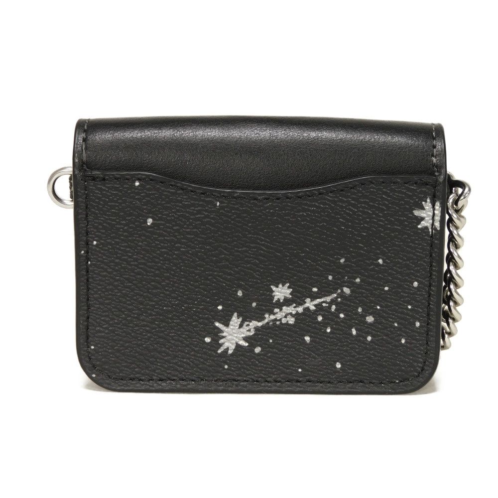 COACH コーチ ポピー クロスボディ バッグ スター プリント チェーンショルダー ポシェット ポーチ 2WAY 未使用 ロゴ メタル ブラック ショルダーバッグ CCK80 COACH コーチ ポピー クロスボディ バッグ スター プリント チェーン