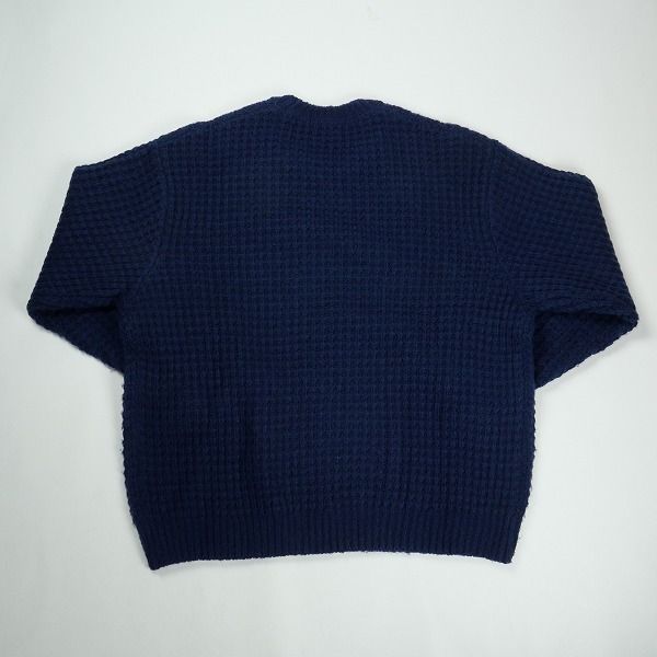 Size【L】 SUPREME シュプリーム 25FW Small Box Waffle Sweater Navy 