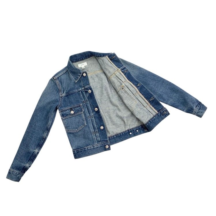HYKE デニムジャケット　Type2 ブルー　L 極美品❣️ HYKE ハイク DENIM JACKET TYPE2 デニムジャケット ブルー 1 - メルカリ