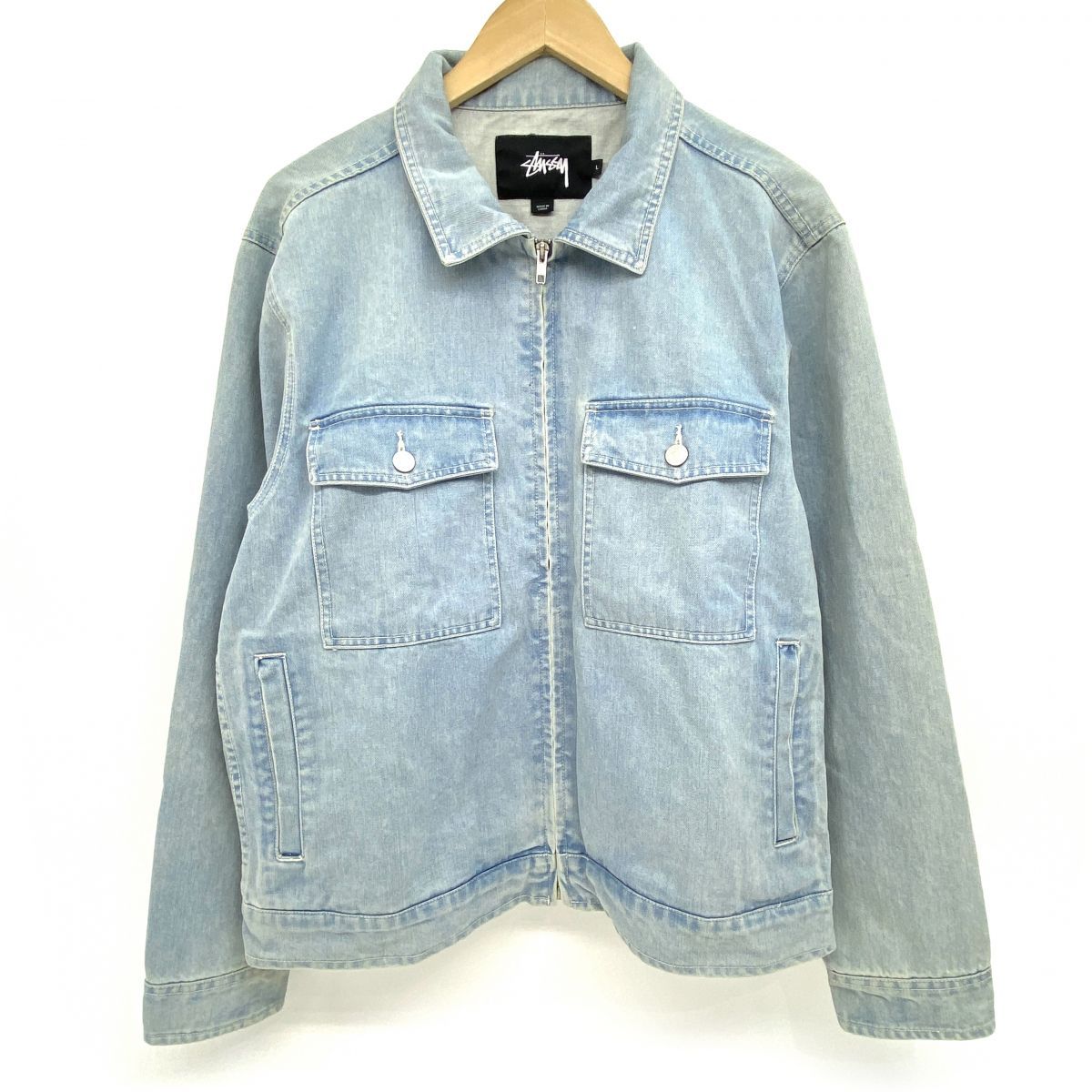 STUSSY ステューシー Washed Denim Garage Jacket Gジャン デニム 