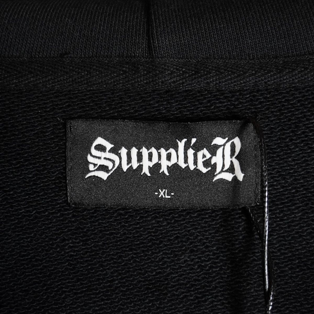 新品 SUPPLIER サプライヤー Various Cross Zip Hoodie ダブル ジップ
