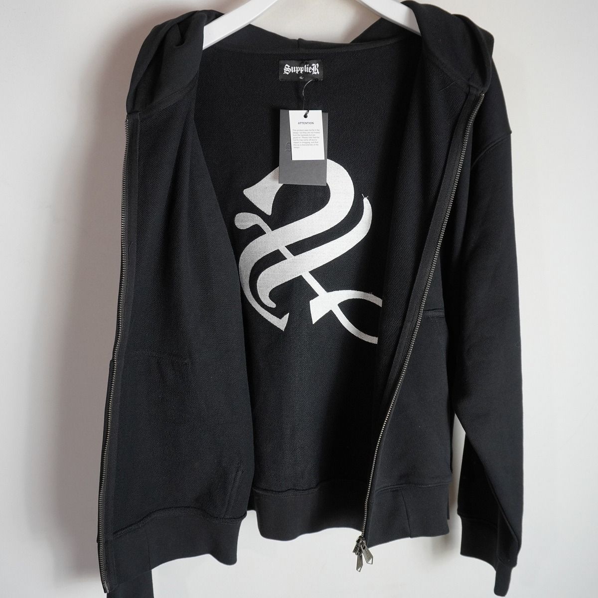 新品 SUPPLIER サプライヤー Various Cross Zip Hoodie ダブル ジップ
