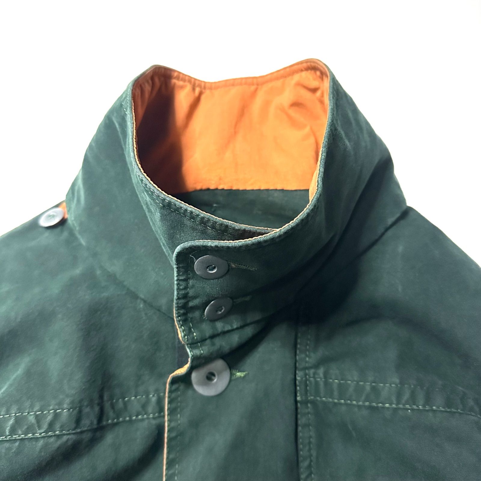 80s】【Sergio Tacchini】ミリタリー フィールド ジャケット グリーン 
