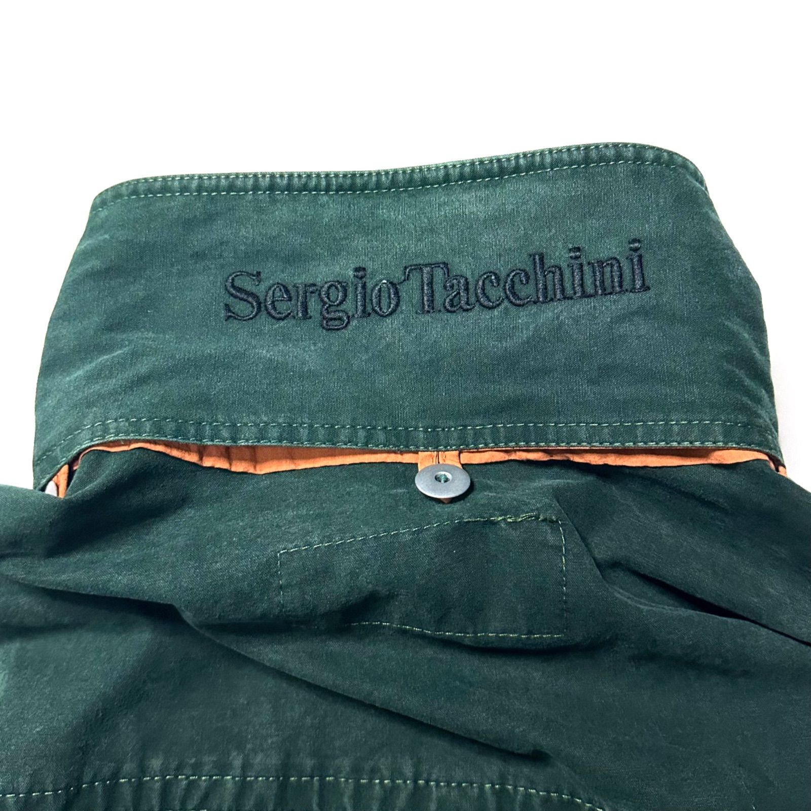 80s】【Sergio Tacchini】ミリタリー フィールド ジャケット グリーン 