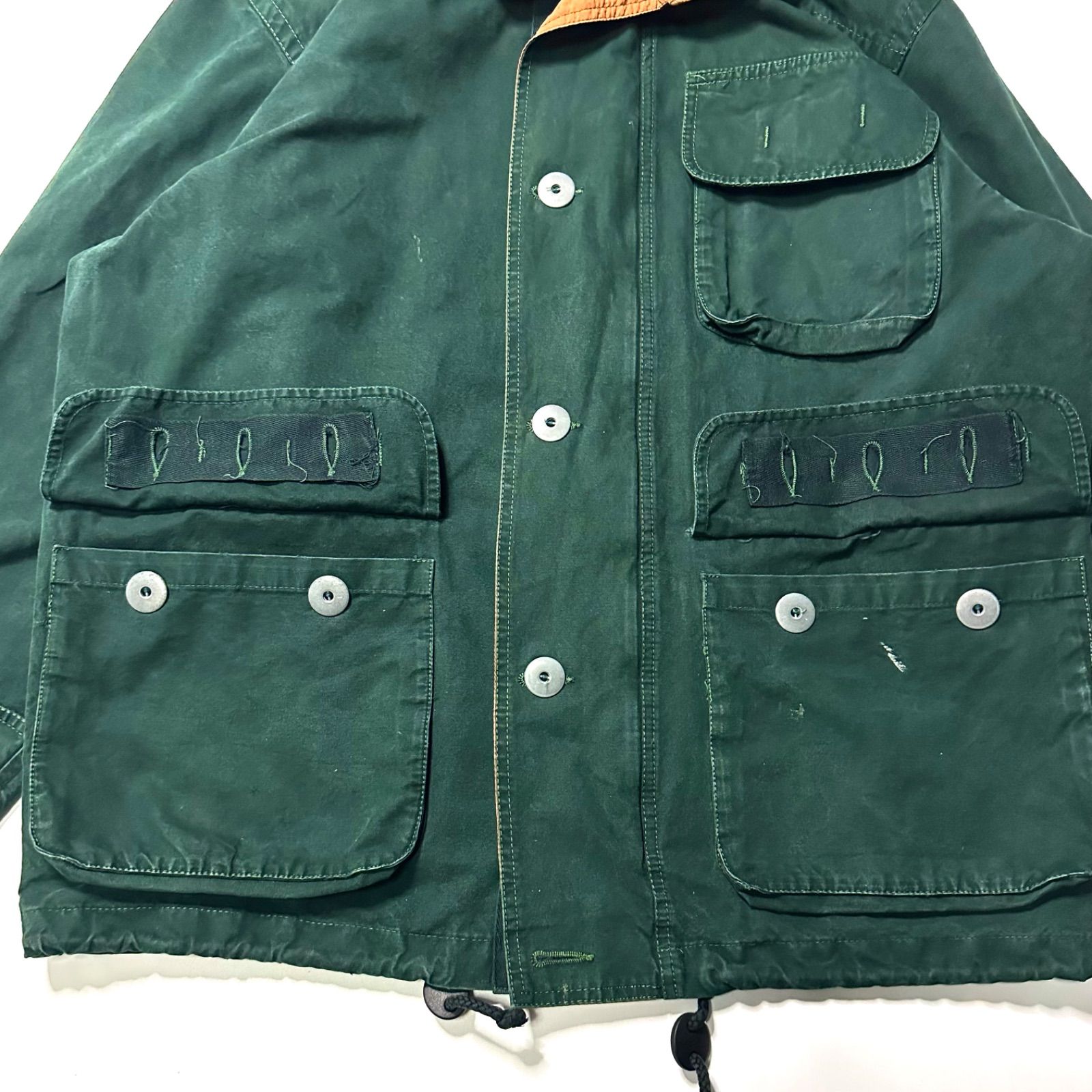 80s】【Sergio Tacchini】ミリタリー フィールド ジャケット グリーン 