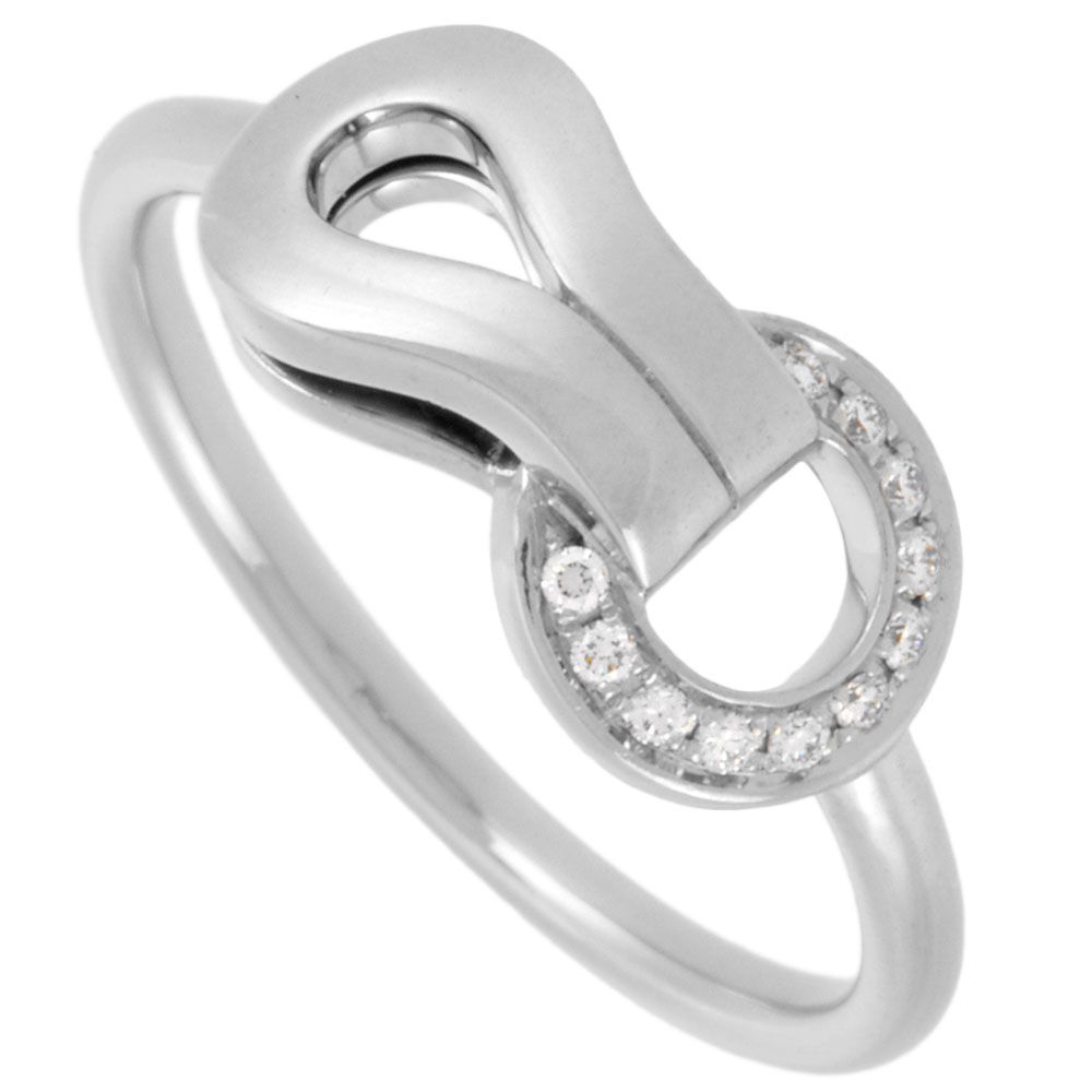 Cartier カルティエ リング/K18WG アグラフ ダイヤモンド 指輪 カルティエ Cartier アグラフ リング 指輪 ダイヤモンド #48 K18WG 2.6
