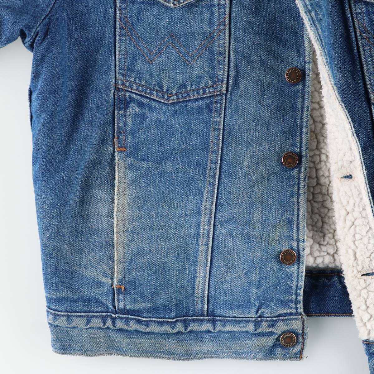 古着 90年代 ラングラー Wrangler デニムボアジャケット メンズL相当