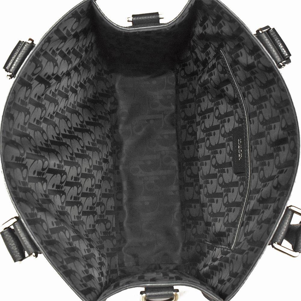 ディオール Dior サファリ トートバッグ 2WAY レザー ブラック