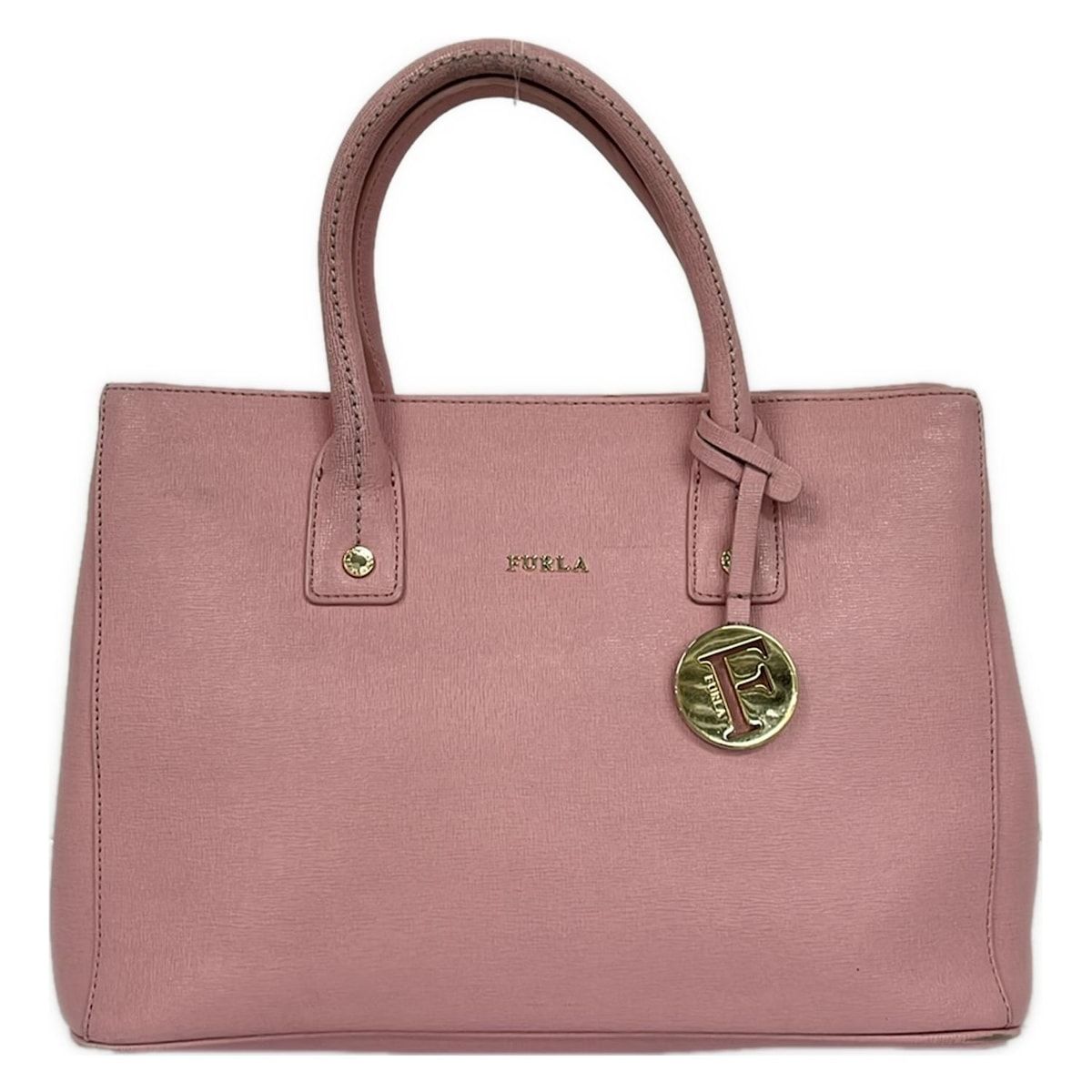 バッグ 【美品】FURLA レザー ハンドバッグ マルチカラー 保存袋付き