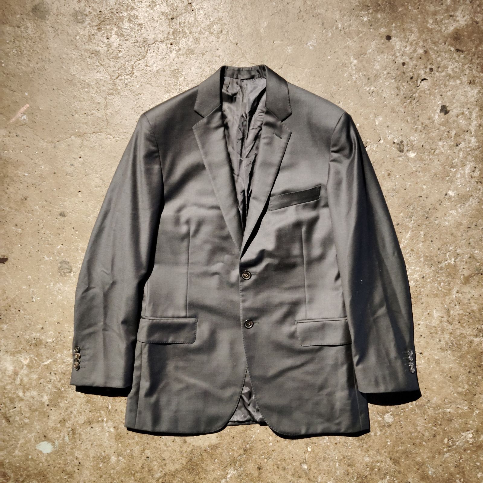 Belvest BARNEYS NEW YORK別注 2Bシングルジャケット 46 ネイビー ベル 