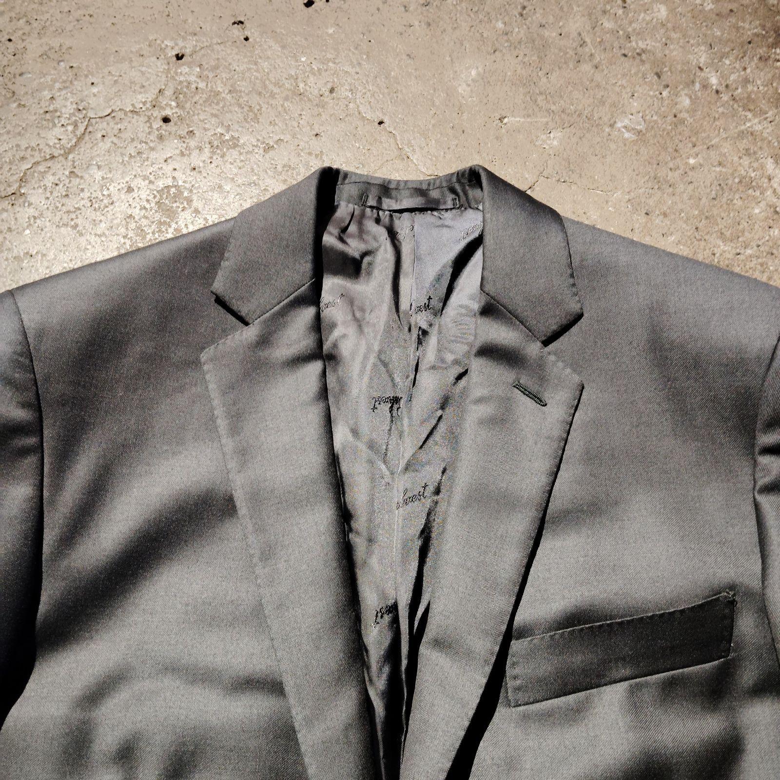 Belvest BARNEYS NEW YORK別注 2Bシングルジャケット 46 ネイビー ベル 