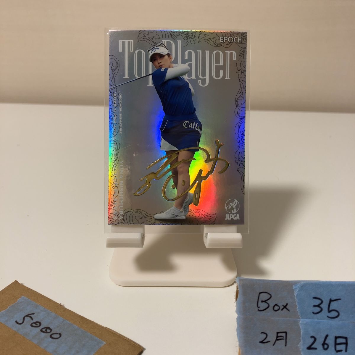 2022 EPOCH Woman's Pro Golfer 西村優菜 Yuna Nishimura 12/50 デコモリサイン JLPGA Top Players 女子プロゴルフ カード