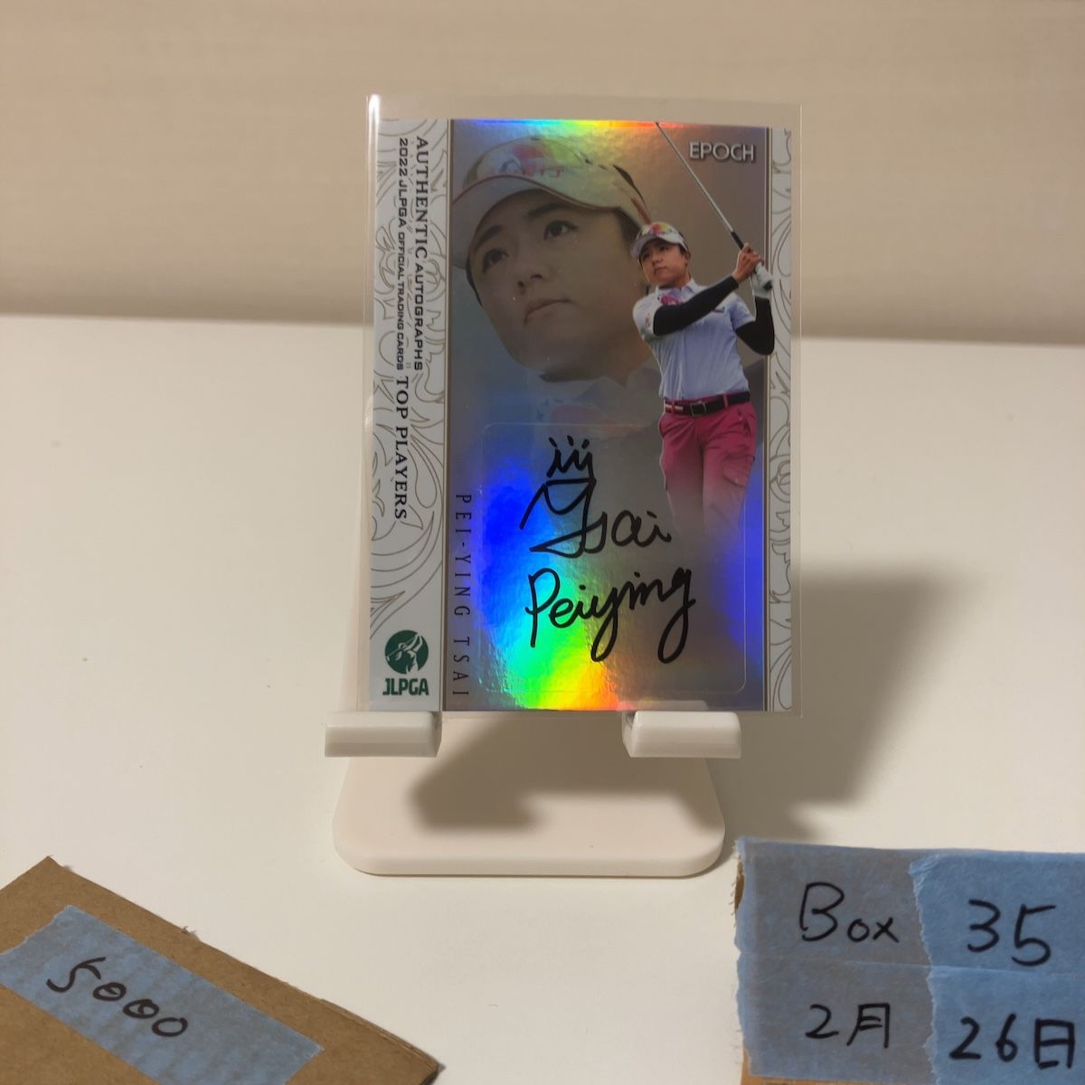 2022 EPOCH Woman's Pro Golfer サイペイイン Tsai Pei-Yin 28/30 直筆サインカード JLPGA Top Players 女子プロゴルフ カード
