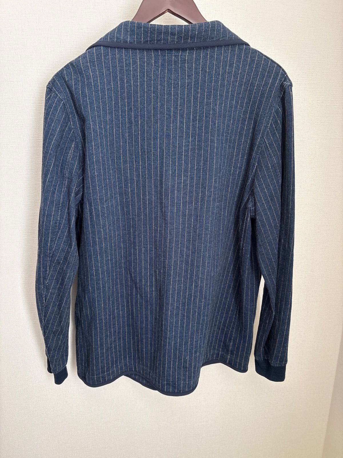 は*な様 ウエストライド☆WESTRIDE☆ストライプ長袖ジャケット☆XL42カ 国内正規品 WESTRIDE ウエストライド ウォバッシュ ストライプ