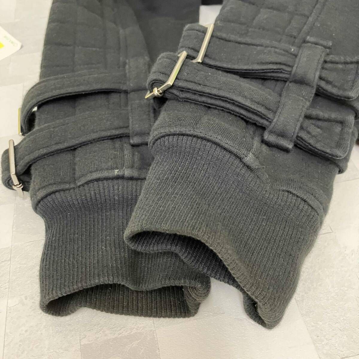 BALMAIN バルマン 14SS キルティングスウェットライダースジャケット