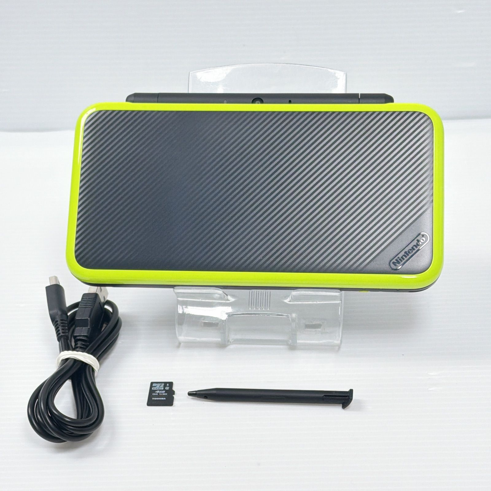極美品 new ニンテンドー 2DSLL ブラックライム 遊べるセット 動作確認 