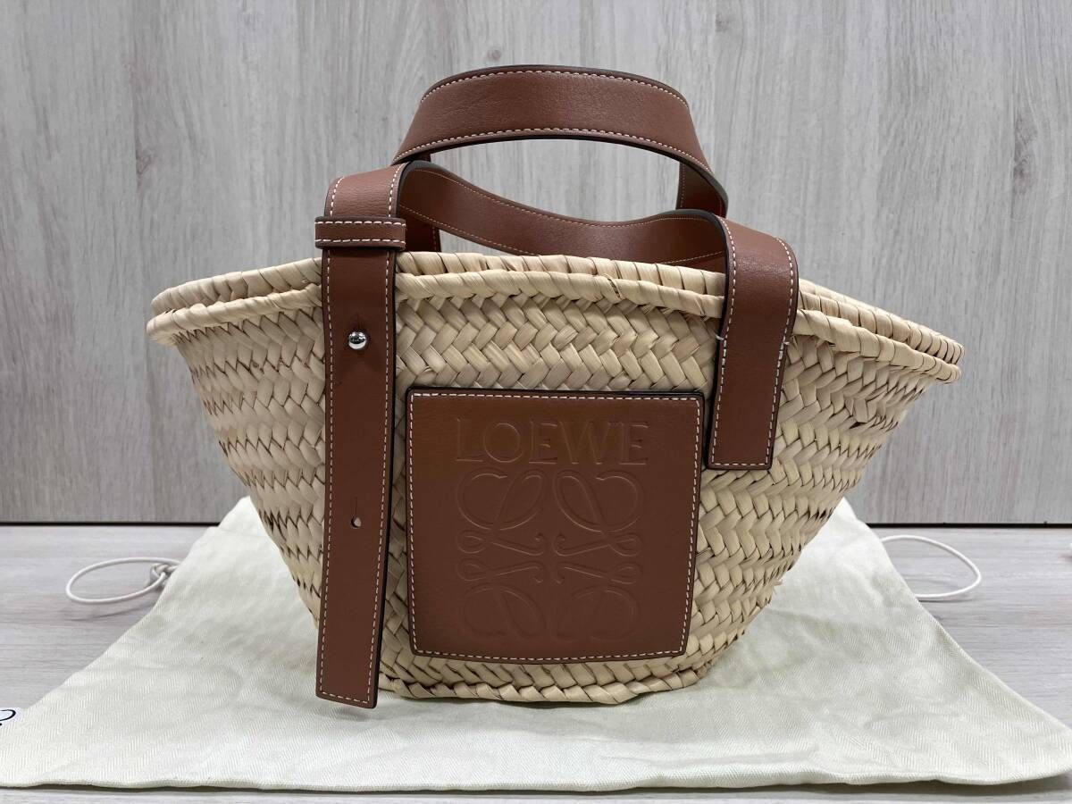 LOEWE かごバッグ／ブラウン バッグ 保存袋付き 【公式通販】