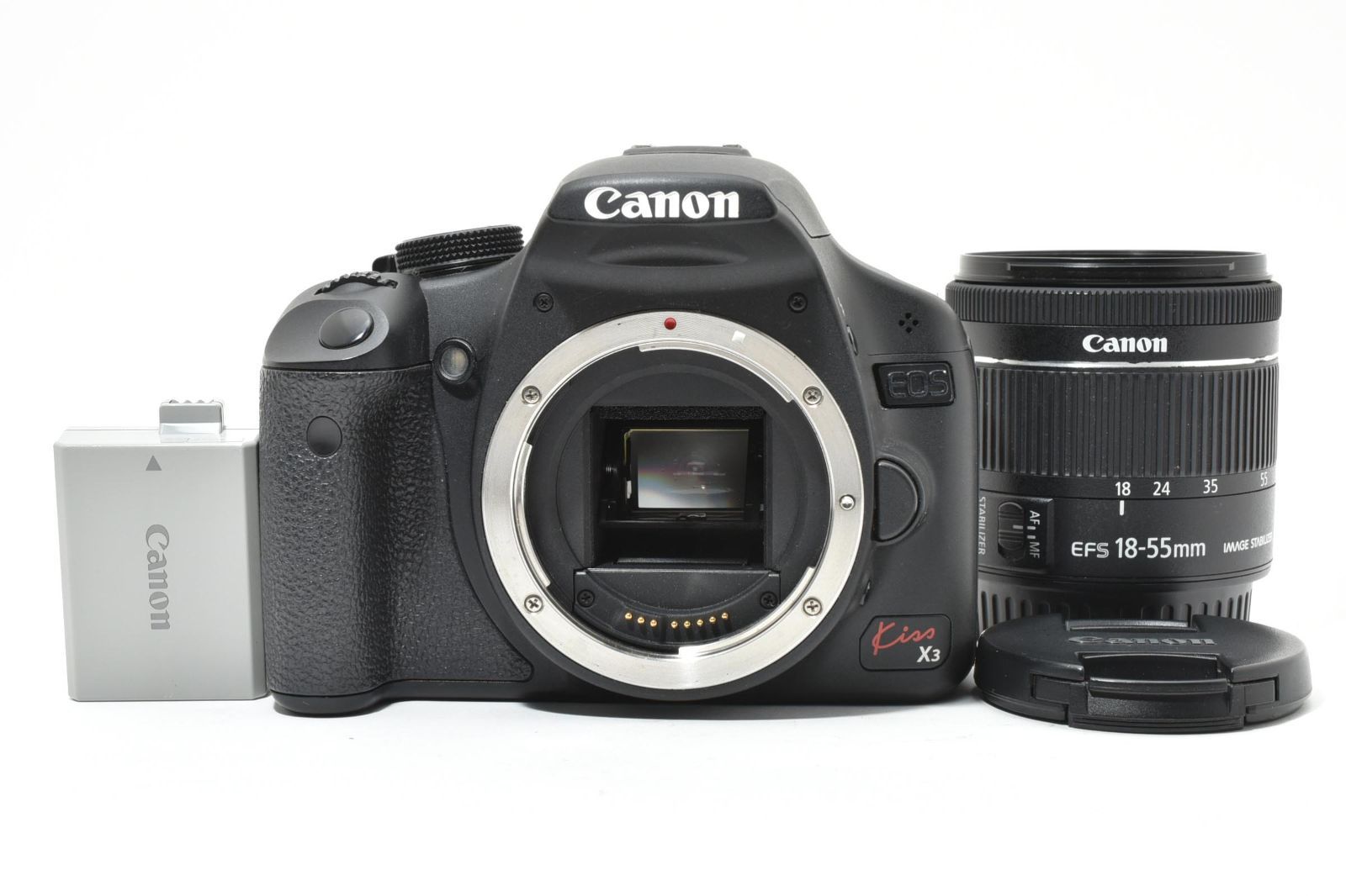 ☆良品☆ キヤノン CANON EOS KISS X3 EF-S 18-55mm F4-5.6 IS STM 