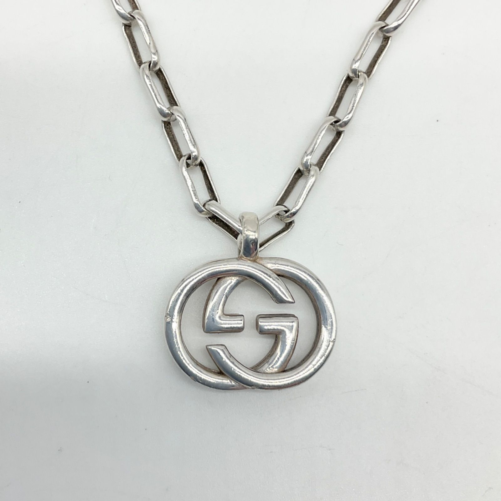 GUCCI グッチ ネックレス GGロゴ Ag925 SV925 ペンダント シルバー 
