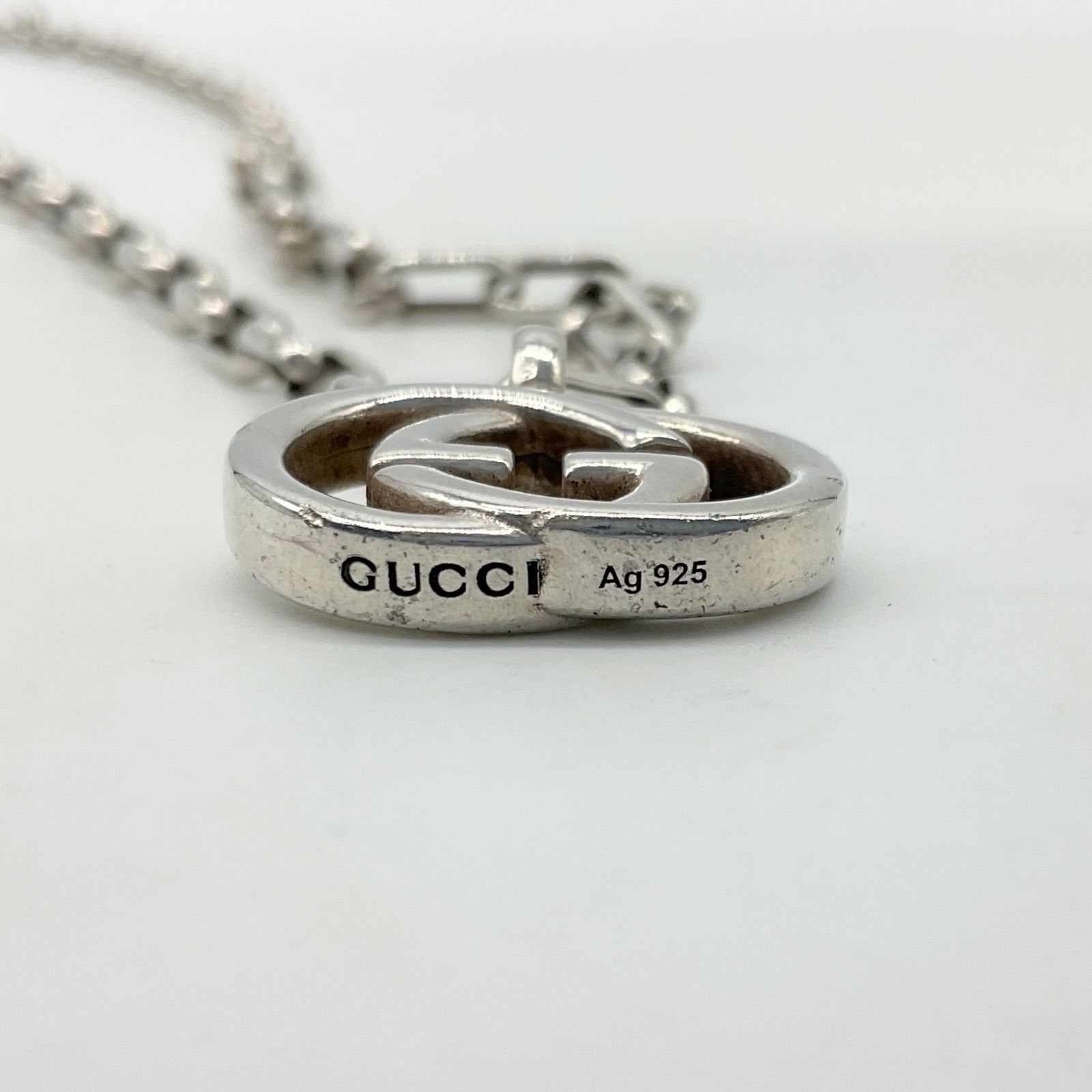 GUCCI グッチ ネックレス GGロゴ Ag925 SV925 ペンダント シルバー 