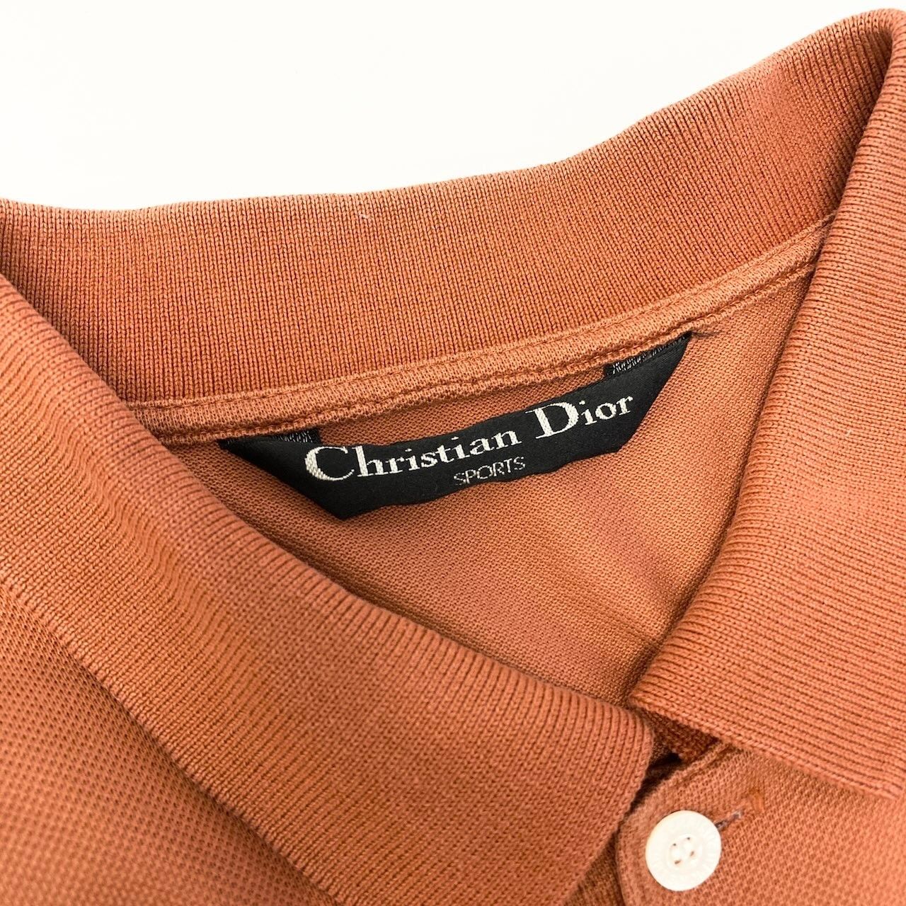 84c19 Christian Dior クリスチャンディオール Vintage 半袖ポロシャツ 