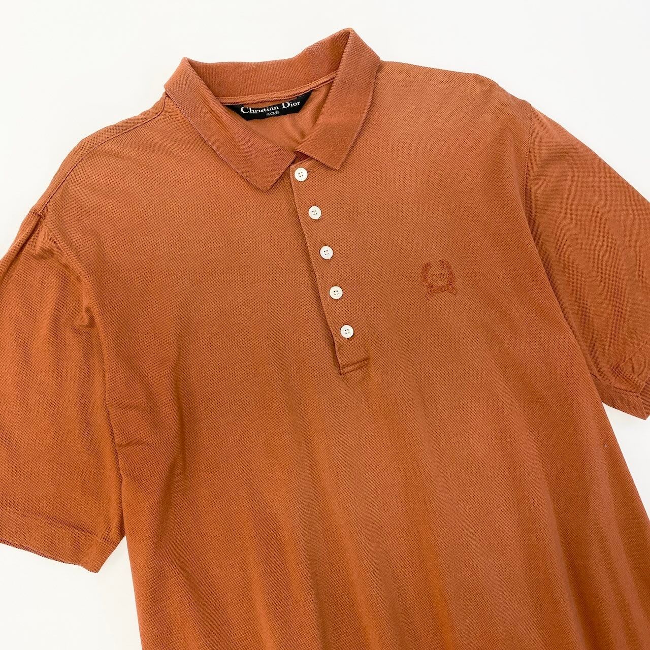 84c19 Christian Dior クリスチャンディオール Vintage 半袖ポロシャツ 