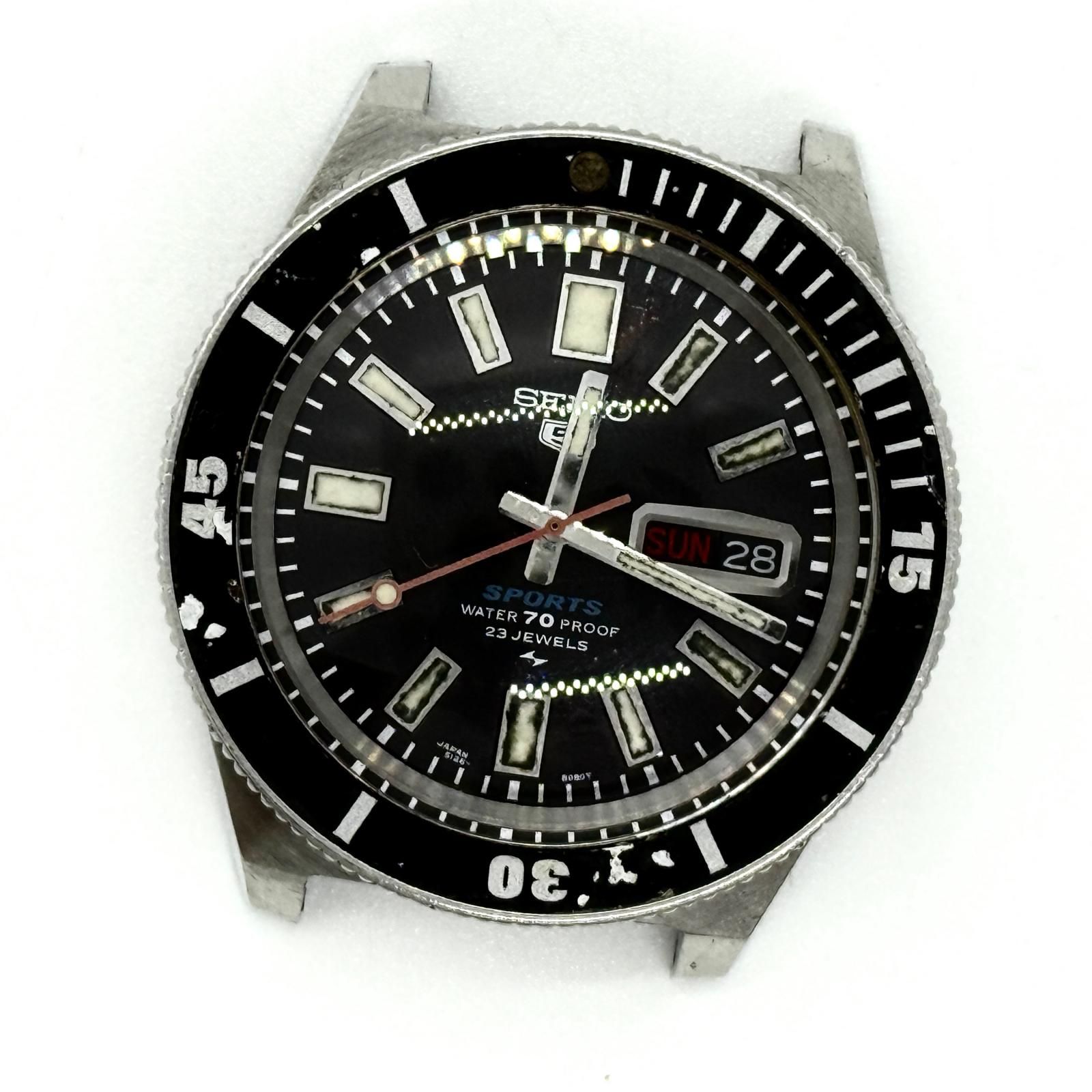 SEIKO セイコー 5スポーツ 5126-8080 ブラック AT メンズ 腕時計 SEIKO セイコー 5スポーツ 5126-8080 ブラック AT メンズ 腕時計