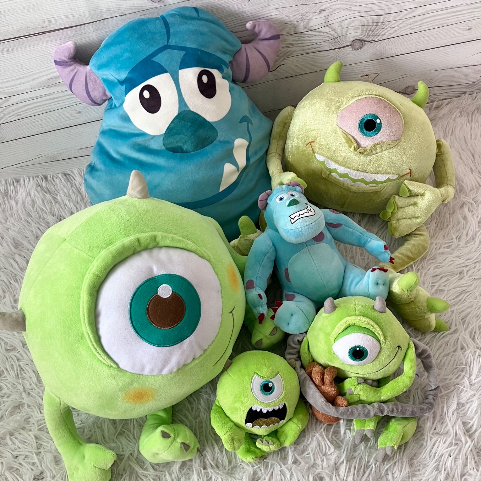 Disney モンスターズインク ぬいぐるみ マイク サリー ピクサー 6点