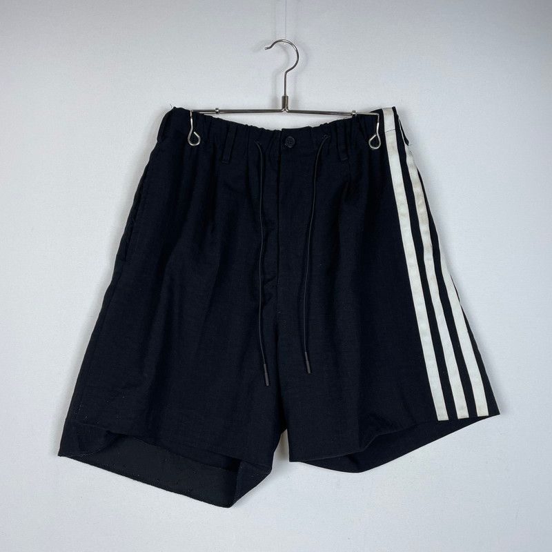 現状渡し品】Y-3 ワイスリー M CH1 ELEGANT 3 STP SHORTS-SHORT LENGTH