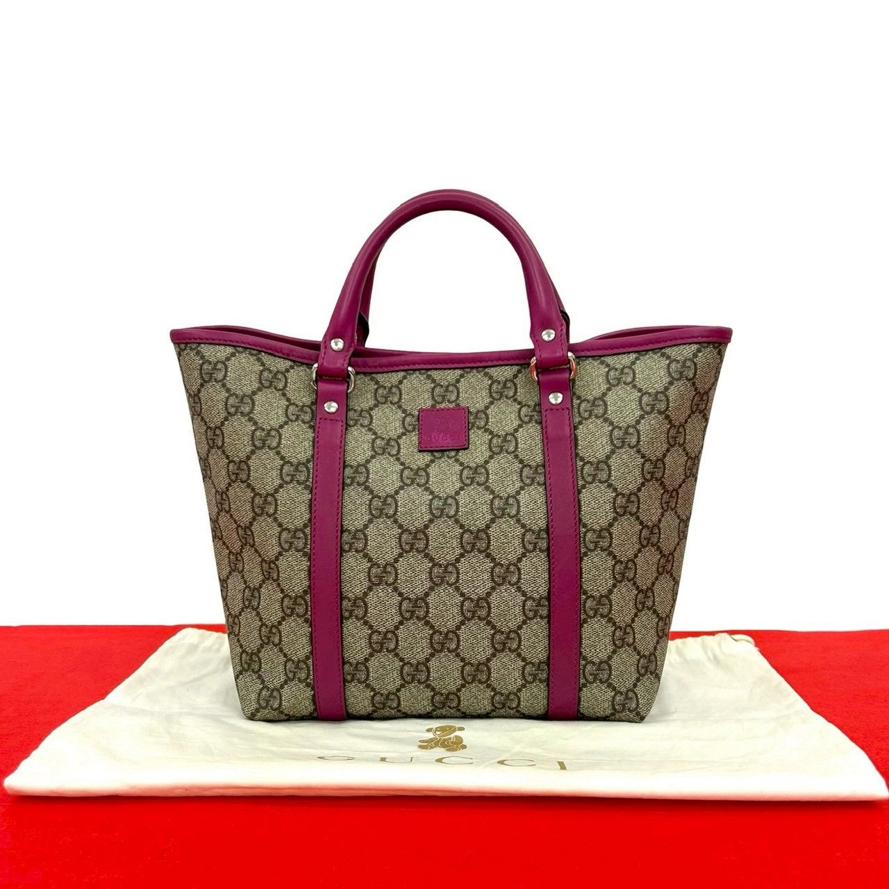 極 美品 希少品 保存袋付き GUCCI グッチ チルドレンズ GG スプリーム 
