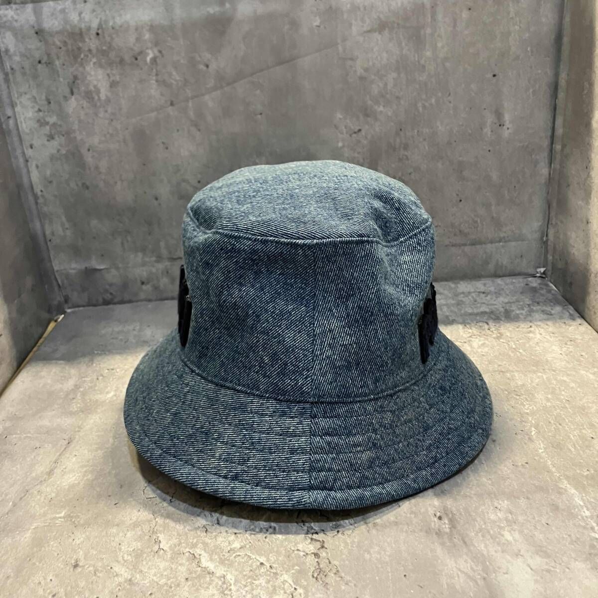 AMI alexandre mattiussi デニムバケットハット size 58 ブルー アミ