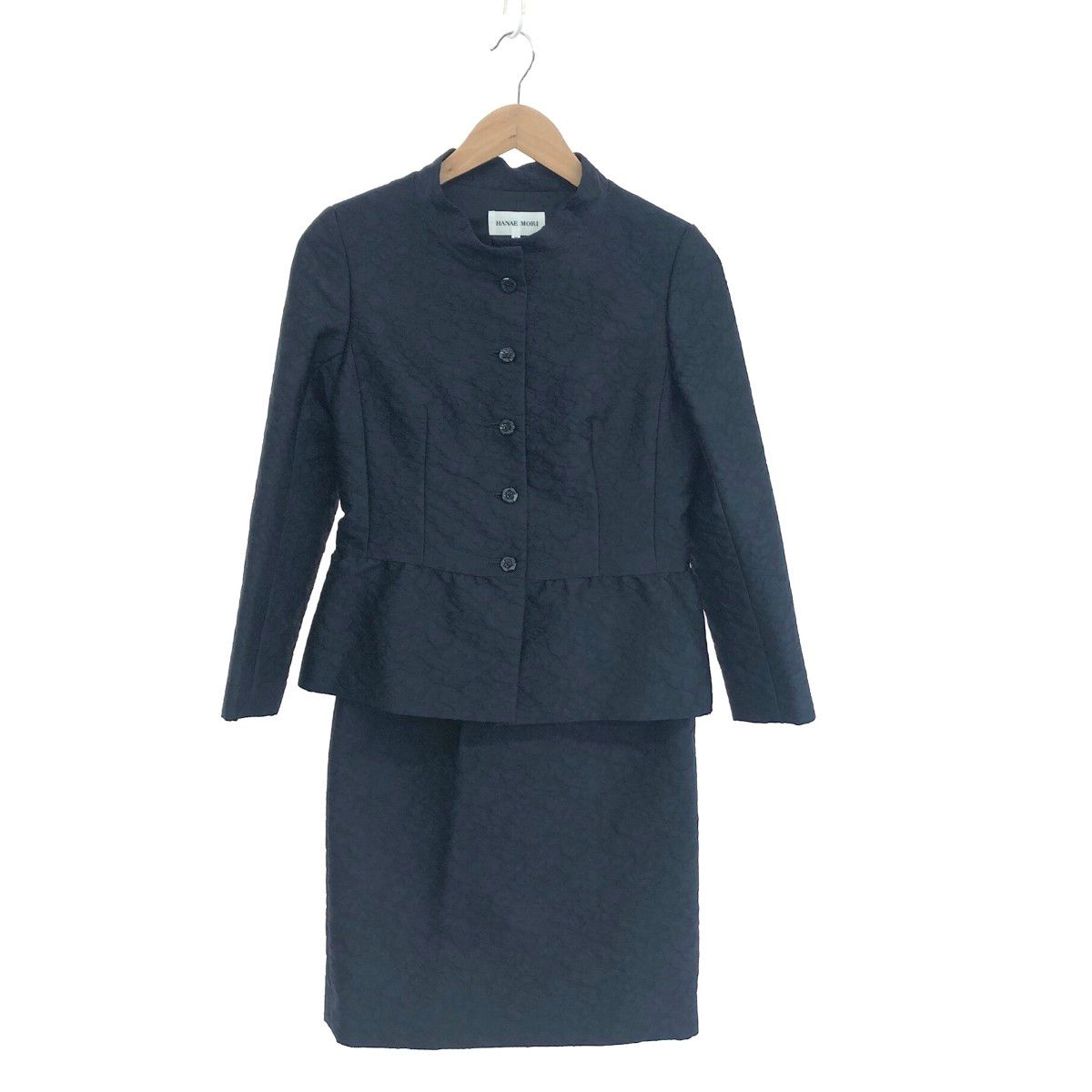 HANAE MORI ハナエモリ ジャガード セットアップ サイズ:38 ジャケット