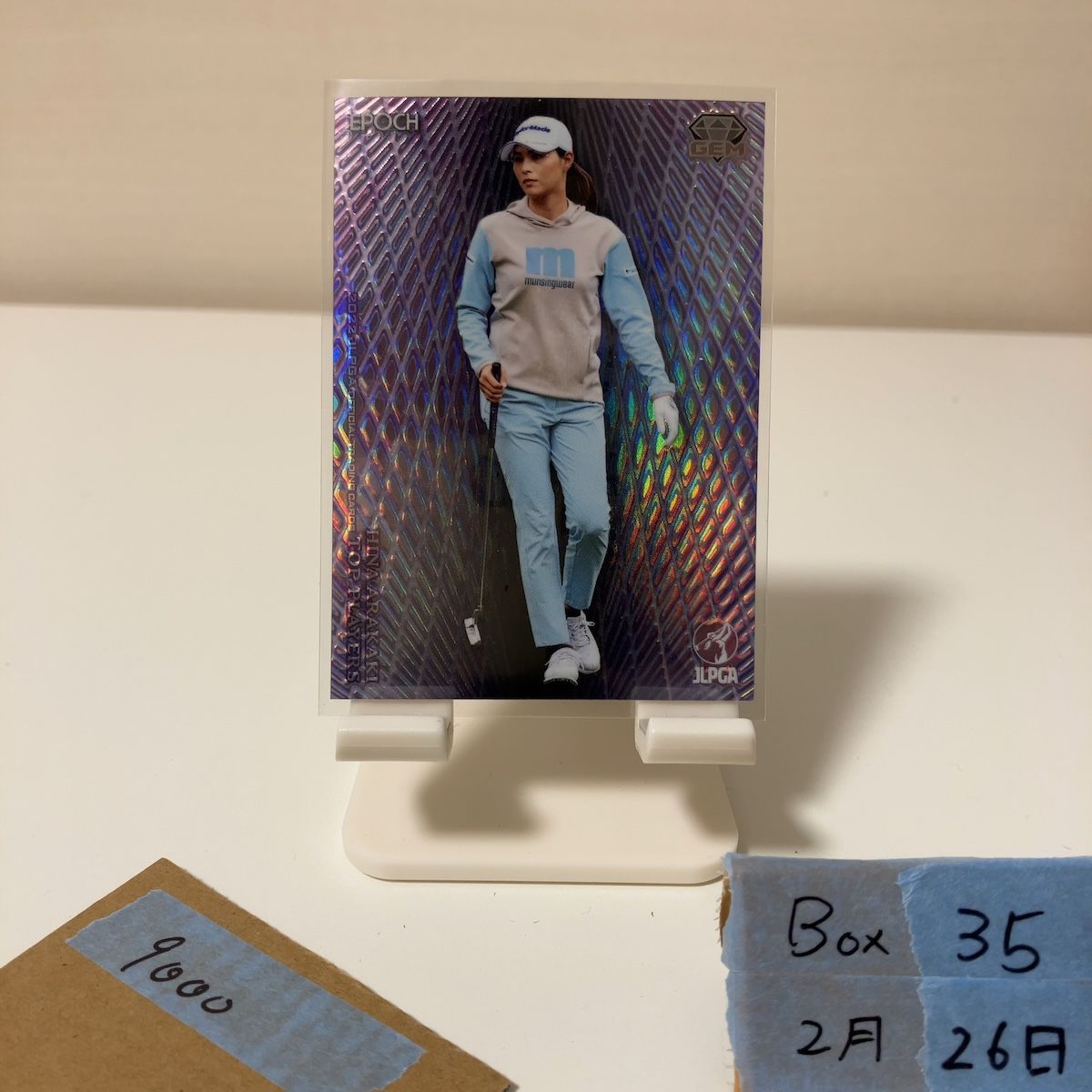 2022 EPOCH 新垣比菜 08/20 JLPGA Top Players Woman's Pro Golfer 女子プロゴルフ カード