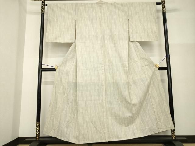 平和屋着物●男性　綿薩摩　東郷織物謹製　手織　160亀甲　實篤　永江明夫(正藍染)　160亀甲　綿　逸品　AABF8172ck 平和屋着物○綿薩摩 東郷織物謹製 手織 160亀甲 實篤 永江明夫(正藍染