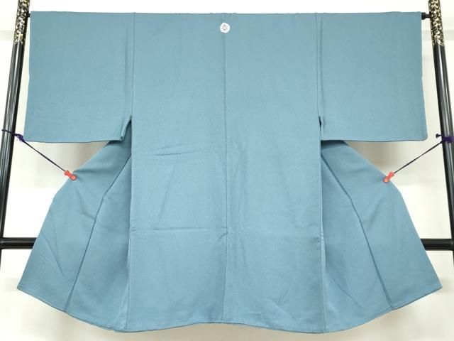 平和屋着物●男性 色紋付 舛花色 正絹 逸品 DABC2299ud