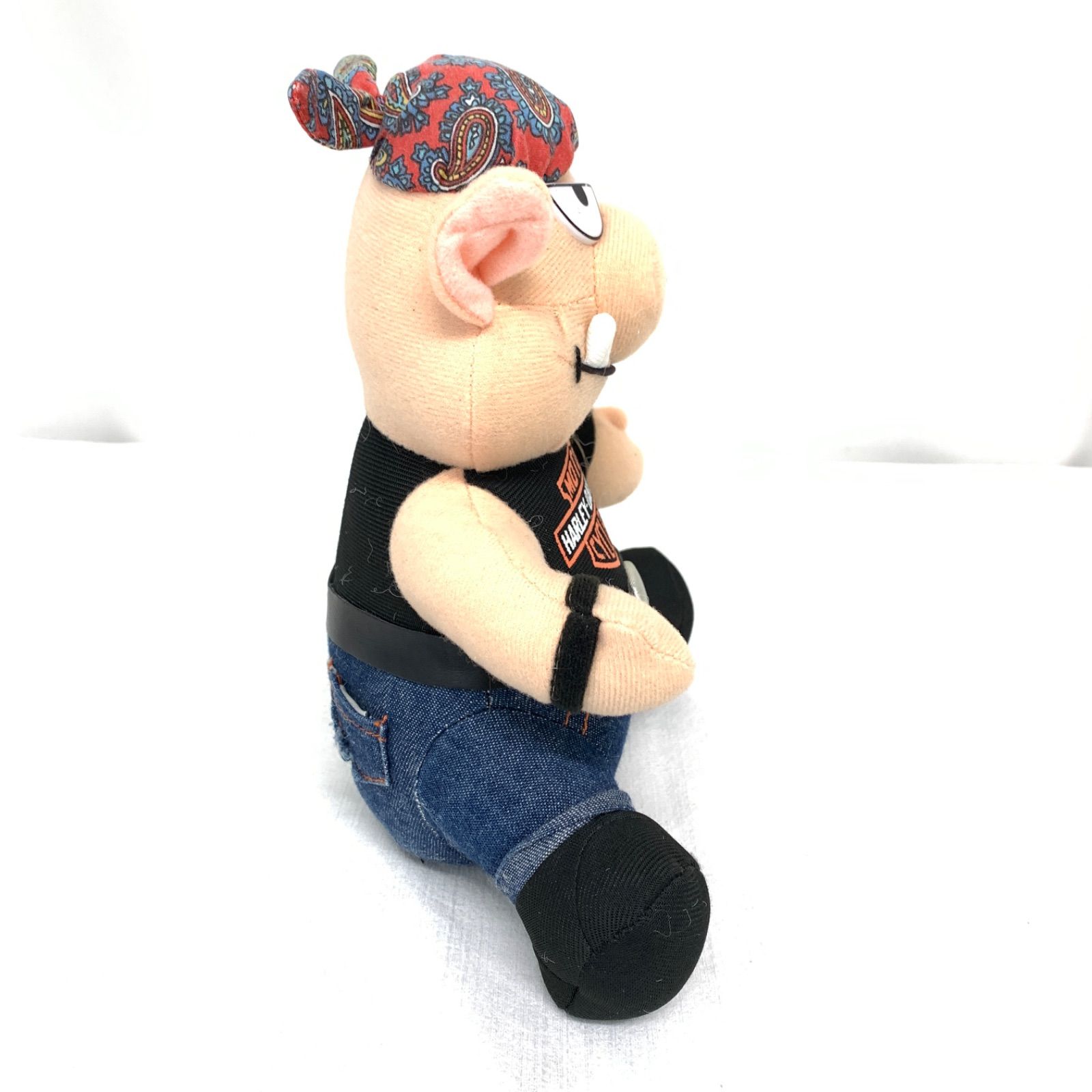 USED】ハーレーダビッドソン HARLEY DAVIDSON バイカーぬいぐるみ 豚 2